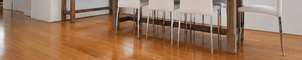 Professionally installed and refinished bamboo flooring in a residential home, showcasing smooth finish and natural wood tones in Boise, ID