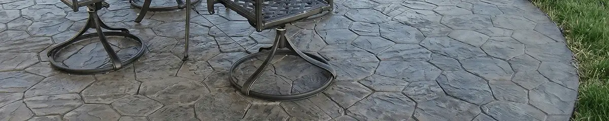 Garden relaxation area with professionally installed stone flooring in Boise ID